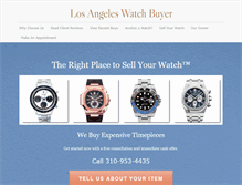 Tablet Screenshot of losangeleswatchbuyer.com